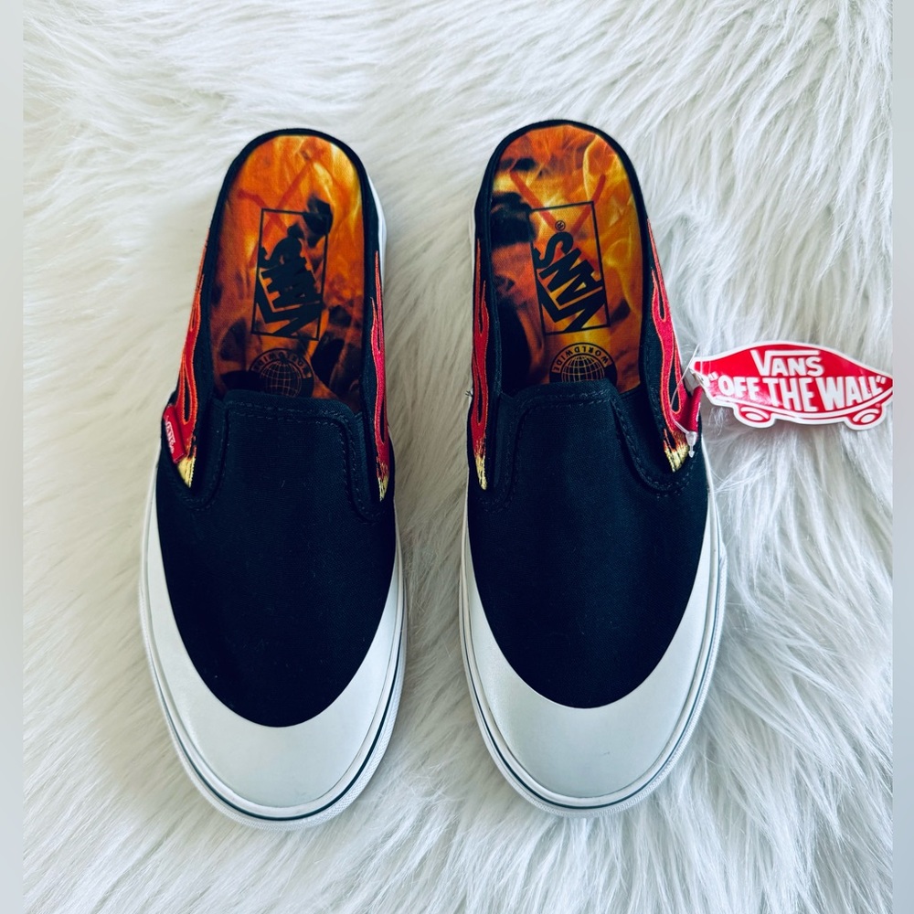 Vans x ASAP Rocky World Wide Flame Classic Slip On Mule Women’s 6.5 / Men’s 5 - Picture 3 of 12